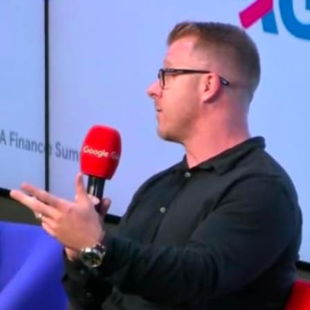 Paul Stevens speaking at a conference